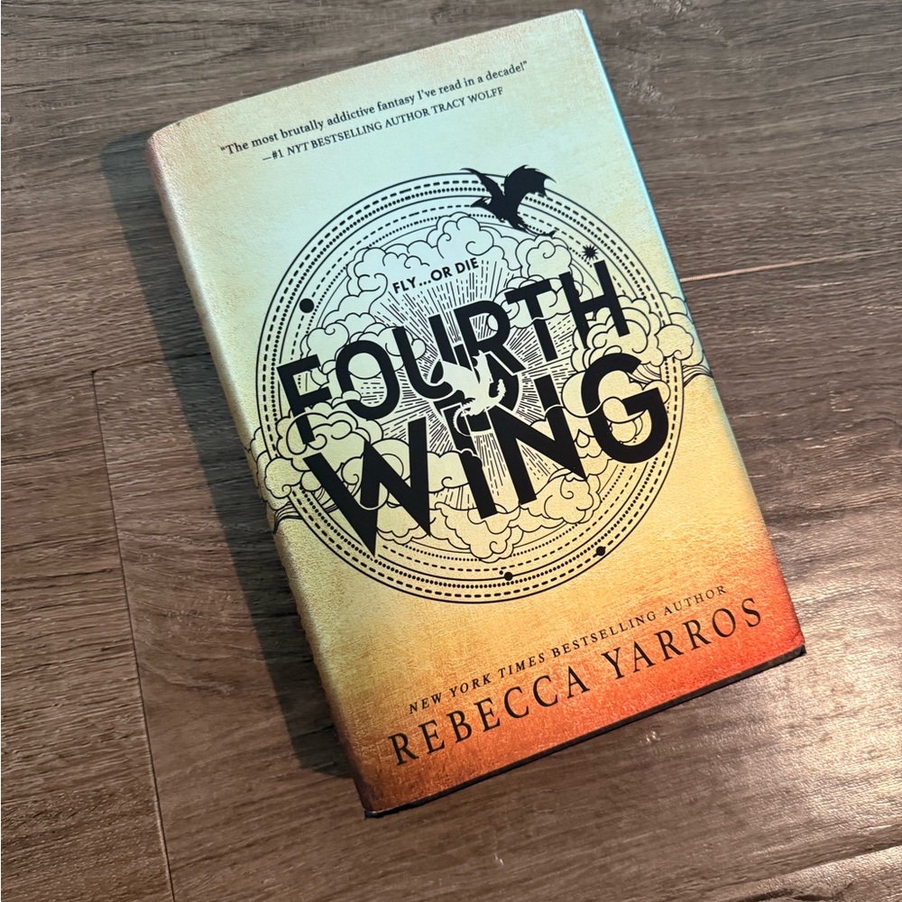 Fourth Wing Hardcover Book by Rebecca Yarros